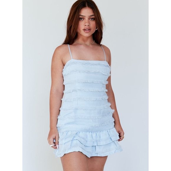 Princess Polly Dresses & Skirts - Princess Polly Molina Mini Dress Blue Sz 6